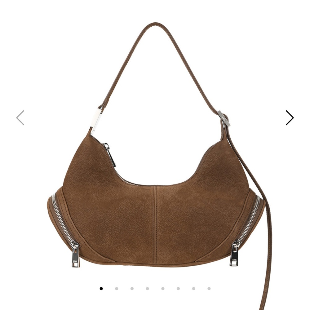 OSOI Cargo Hobo Shoulder Bag in Nubuck Brown NWT